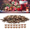 300Pcs Wooden Heart Confetti Natural Craft DIY Ornament Valentine"s Day Wedding Decoration