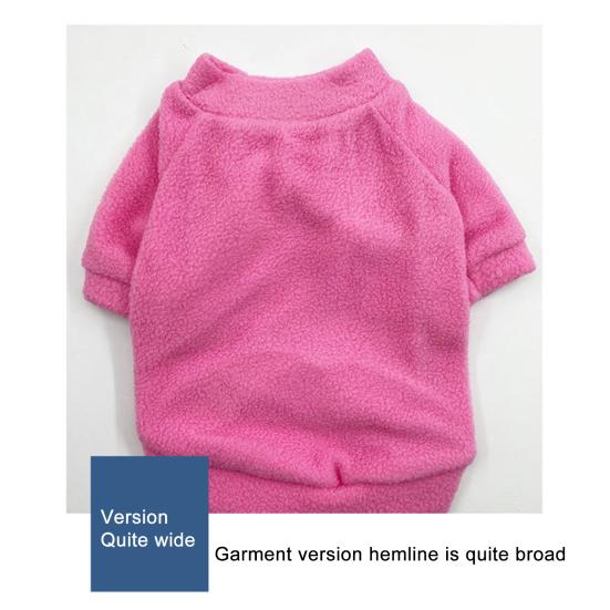 Одежда для домашних животных, супермягкий износостойкий флисовый однотонный пуловер для щенков, пуловер для домашних животных