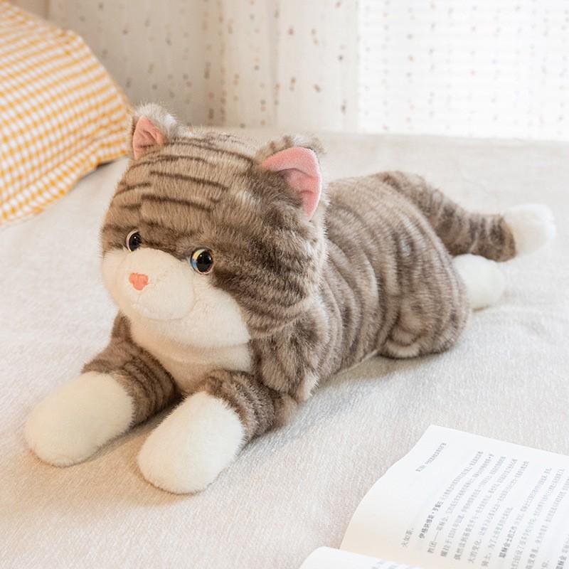 Soft Plush Siamese Cat Toy Girls Boys Birthday Gift Home Decor 50cm Realistic Feline Stuffed Animal