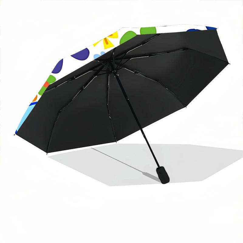 1 шт. Цветочная сфера, Автоматический складной зонт с открытием/закрытием, Компактный портативный дорожный зонт, Идеальный подарок на день рождения/праздник, Милый зонт y045