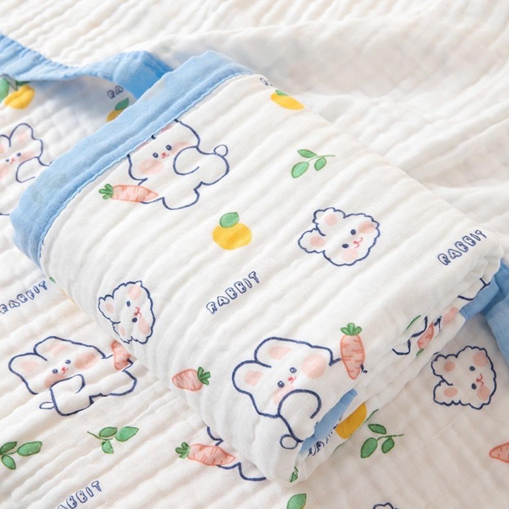 Baby Pure Cotton Class A Soft and Breathable Six-layer Integrated Children's Bath Towel Kindergarten Small Quilt