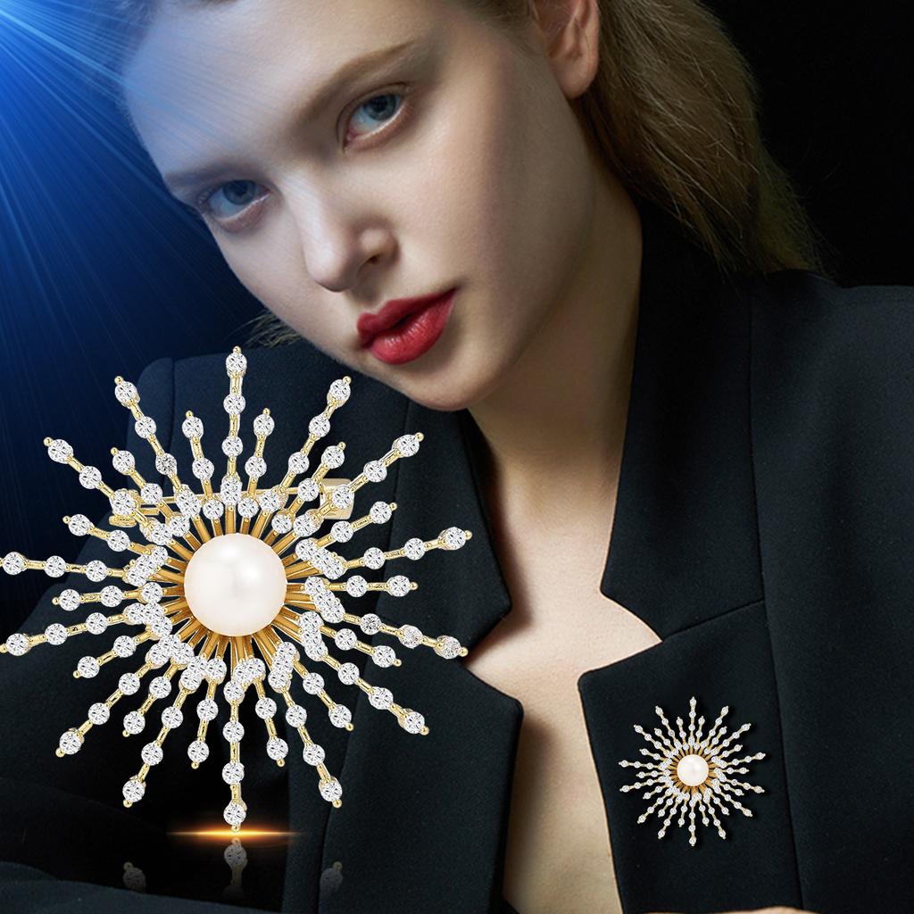 Senior Brooches Flower Leaf Brooch Pins for Women Suit Pendant Fashion Brooches Jewelry