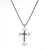 Cross Pendant Necklace Chrome Heart Diamond Necklace Cross Necklace Pendant Street Style Titanium Steel Cross Necklace Jewelry