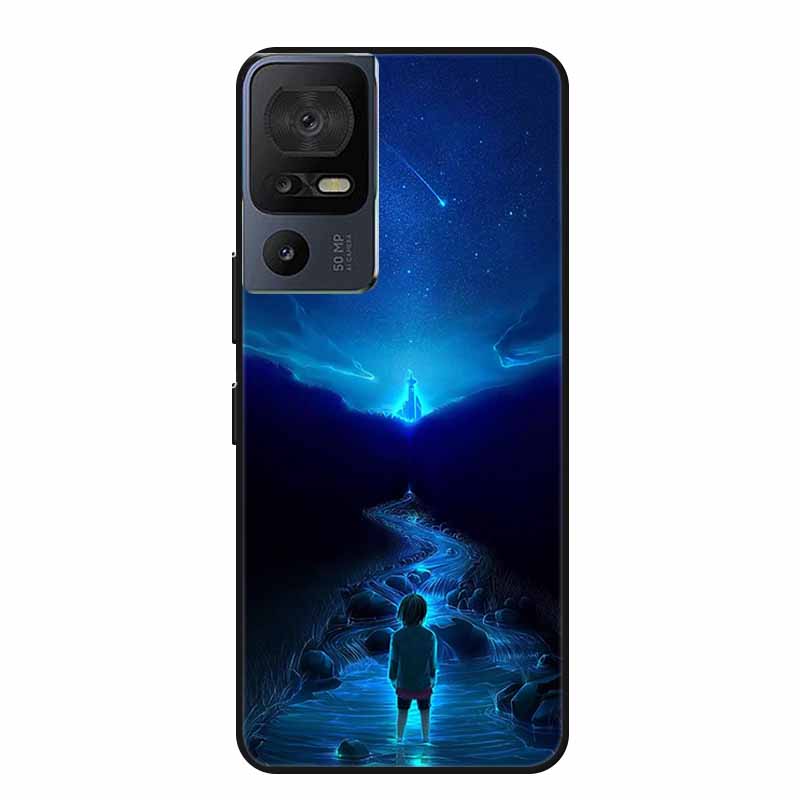 Чехол для телефона TCL 40 SE 40SE Coque Черный Силиконовый Мягкий Задний Чехол-Крышка Для TCL 40 SE Чехол Funda Для TCL40SE Capa 6.75" Оболочка