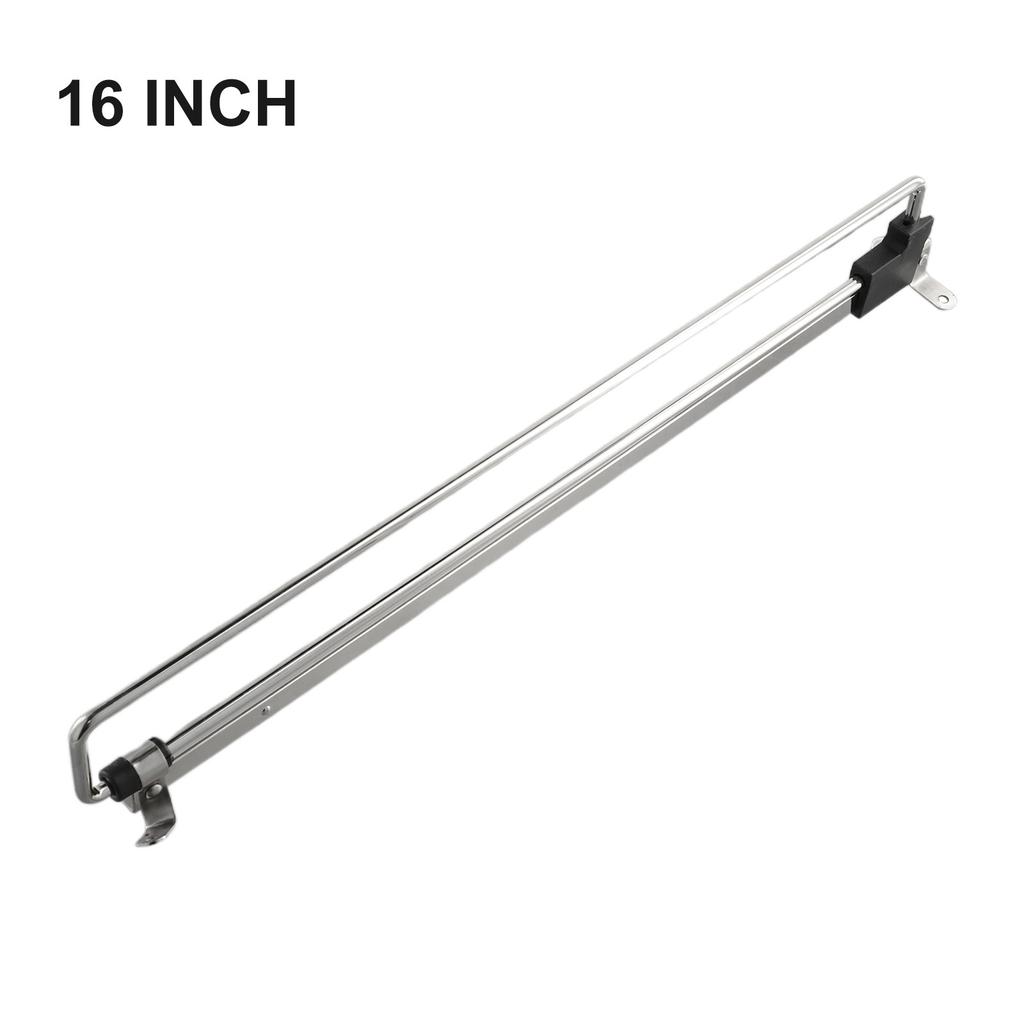 Iron and Plastic Pull Out Hanger Rail Extending Rack for Wardrobes and Cabinets
