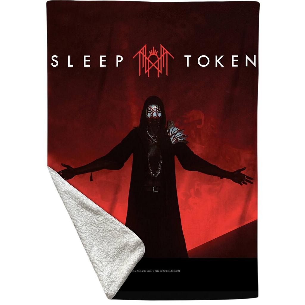 Sleep Token Sherpa Fleece Red Light Blanket