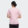 Adidas Neo Plant Print Sports Crew Neck Short Sleeve T-Shirt Men Tops Pink EJ7083