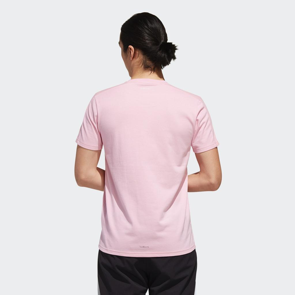 Adidas Neo Plant Print Sports Crew Neck Short Sleeve T-Shirt Men Tops Pink EJ7083