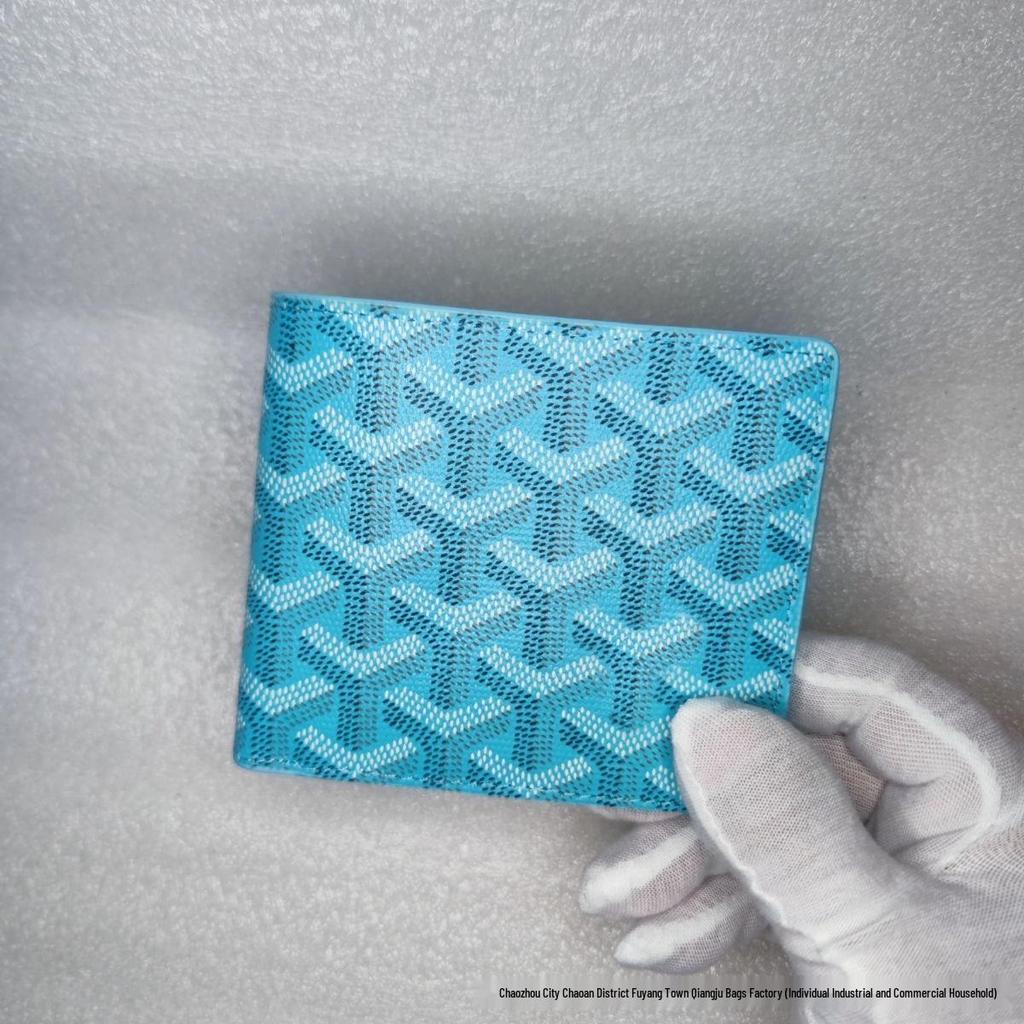 Трендовый кошелек «гусиная лапка» 2025: Стиль Goyard, Множество отделений для карт, Универсальный модный аксессуар в европейском и американском стиле.