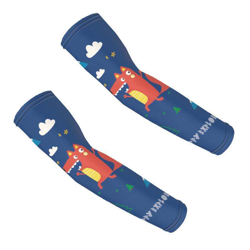 Unisex Kids Summer Sun Protection Arm Sleeves - Cute Spiderman, Iron Man, Batman Design for Outdoor Play