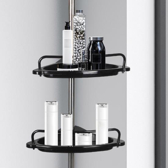 Угловая душевая кабина с антикоррозийным покрытием, простая установка, четырехъярусная регулируемая по высоте душевая кабина, стеллаж для хранения