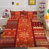Рождественская печать 3D-печать Полиэстеровая наволочка Пододеяльник Набор из двух или трех предметов
