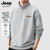 JEEP SPIRIT Men's Autumn Stand-Collar Sweatshirt