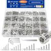 880pcs Stainless Steel Assortment Kit - M2 To M5 Hex Head Bolts, Nuts, Washers & Screws with Case, Ideal for DIY, Crafts & Home Improvement Projects