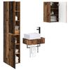 Bathroom Furniture Set 3 pcs Reclaimed Wood 33 x 34.5 x 160 cm