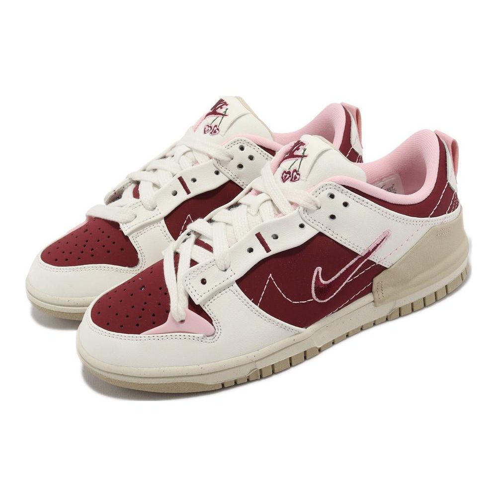 Nike Женские кроссовки Dunk Low Disrupt 2 ко Дню святого Валентина Red Team-Red Cashmere FD4617-667