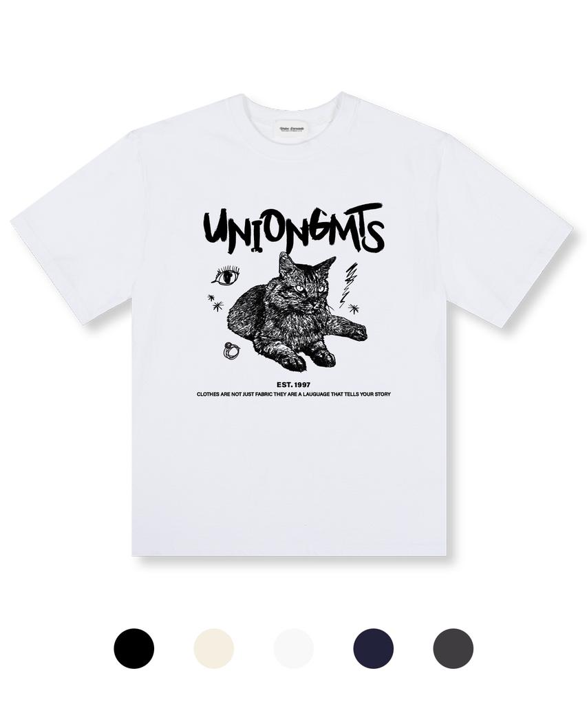UNION GARMENTS Футболка оверсайз с коротким рукавом Iringcat 5 цветов