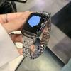 Блестящий металлический ремешок для Apple Watch Ultra Ремешки 49 мм 38 40 41 42 44 45 46 мм Ювелирный металлический ремешок с бриллиантами для iWatch Серии 11 10 9 8 7 6 5 4 3