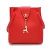 PU Leather Women's Mini Crossbody Bag Deer Pendant Shoulder Bags Purse Female Small Messenger Bag Handbag Wallet Change Pouch