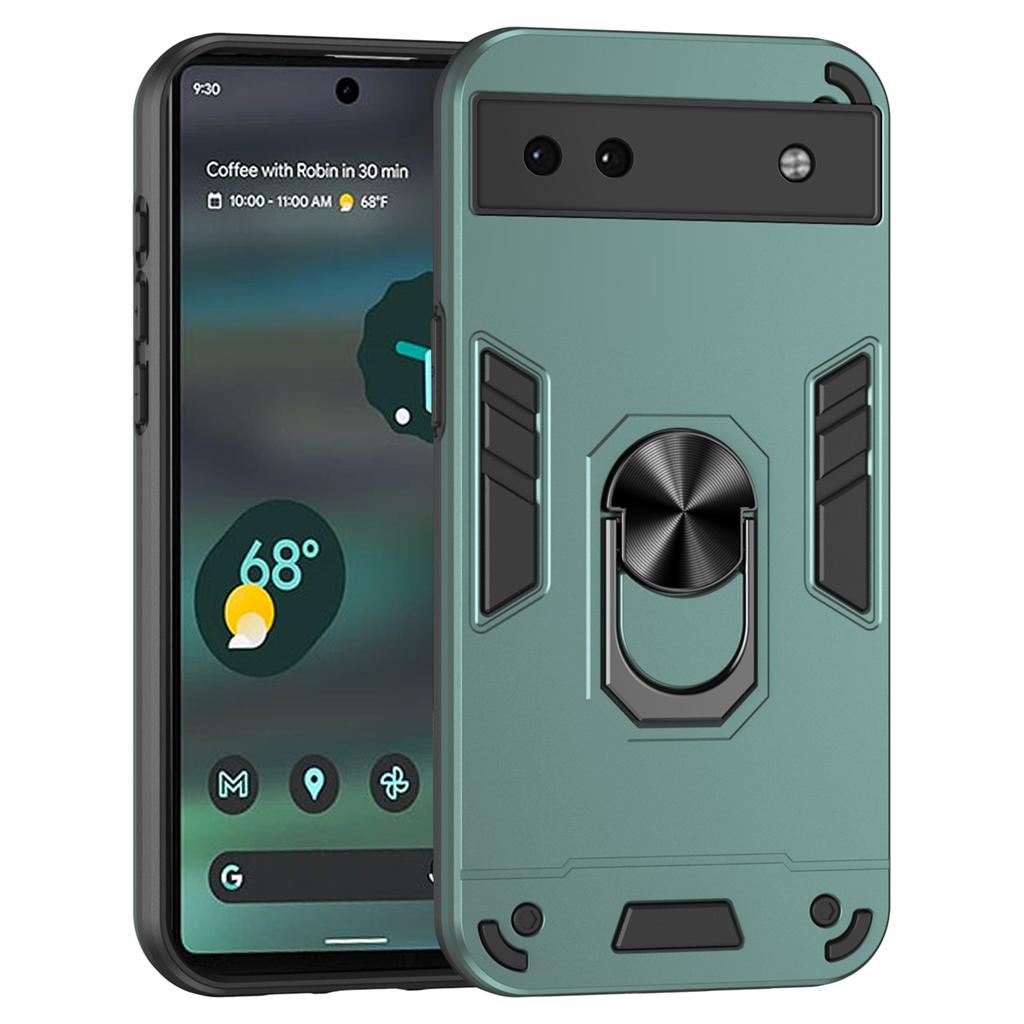 Чехол для Google Pixel 6a Магнитный автомобильный держатель Чехол для телефона с кольцом-подставкой