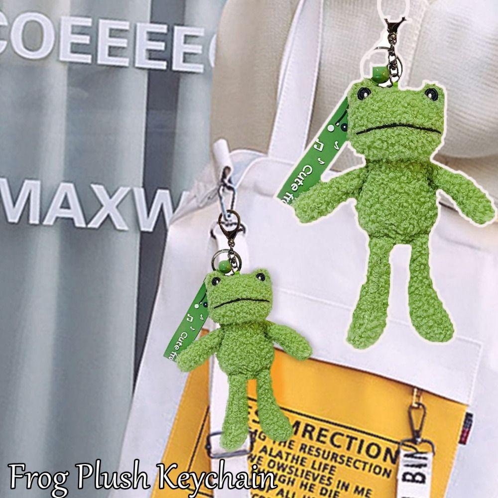 Handbag Accessories Frog Keychain Handbag Keyring Cartoon Keychain New Stuffed Doll Keychain