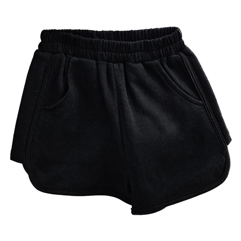 Детские однотонные повседневные шорты, летние шорты для девочек, шорты