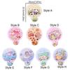 Cartoon Group Fan Round Pocket Fan Mini Portable Fan Folding Fan  for Beach