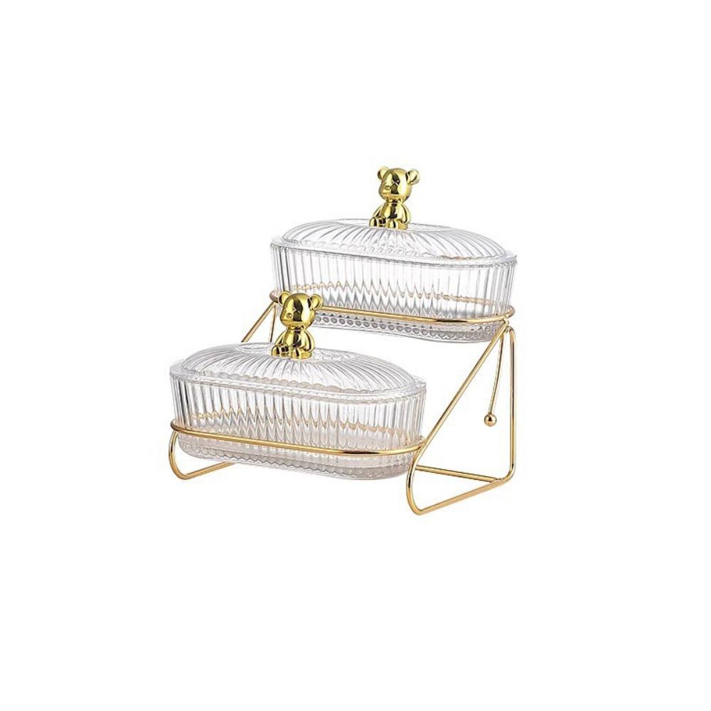 С крышкой фруктовый поднос прозрачная банка для хранения многоцелевая коробка для хранения закусок чайный столик