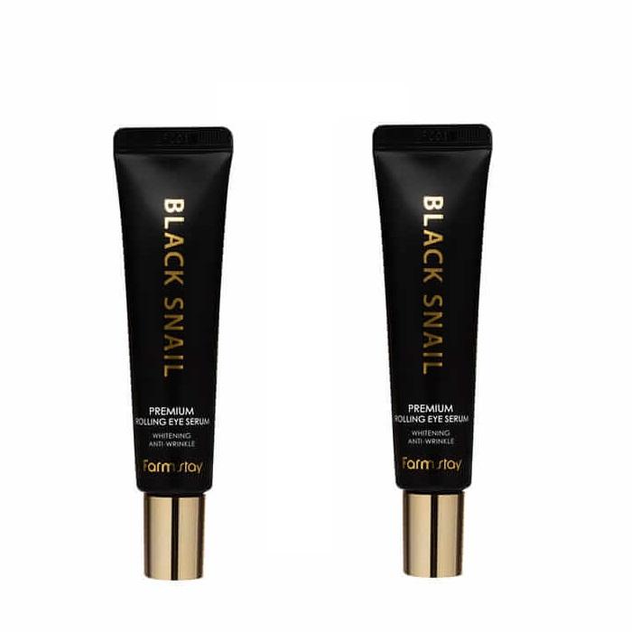 FARM STAY Black Snail Premium Rolling Eye Serum 25 ml (3 options) AUTHENTIC STORE