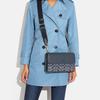 New COACH Turner Mulberry Silk Plain Weave Fabric Shoulder Bag, Crossbody Bag Medium Size Men's Denim Blue CH828-B4DE