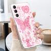 Красочный чехол-бабочка для Samsung S26 Ultra S25 FE S24 S23 S22 Plus S21 A15 A25 A35 A55 A16 A26 A36 A56 A17 A37 A57 5G Прозрачный мягкий чехол из ТПУ