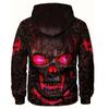 Толстовка с капюшоном и принтом 3D Evil Skull из мягкого полиэстера с длинным рукавом, повседневный свитер с карманом-кенгуру, зимняя и осенняя уличная одежда, подарок для мужчин