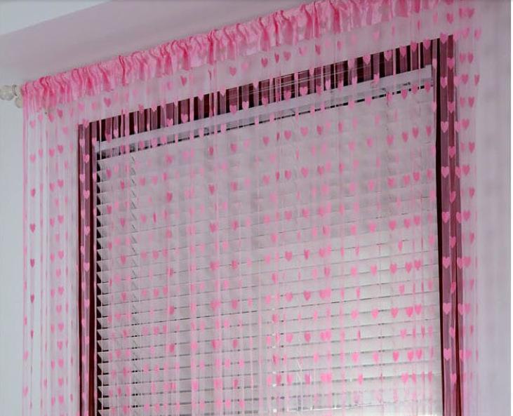 Романтическая проволочная занавеска для двери «Любовь», 1 м x 2 м, декоративная перегородка