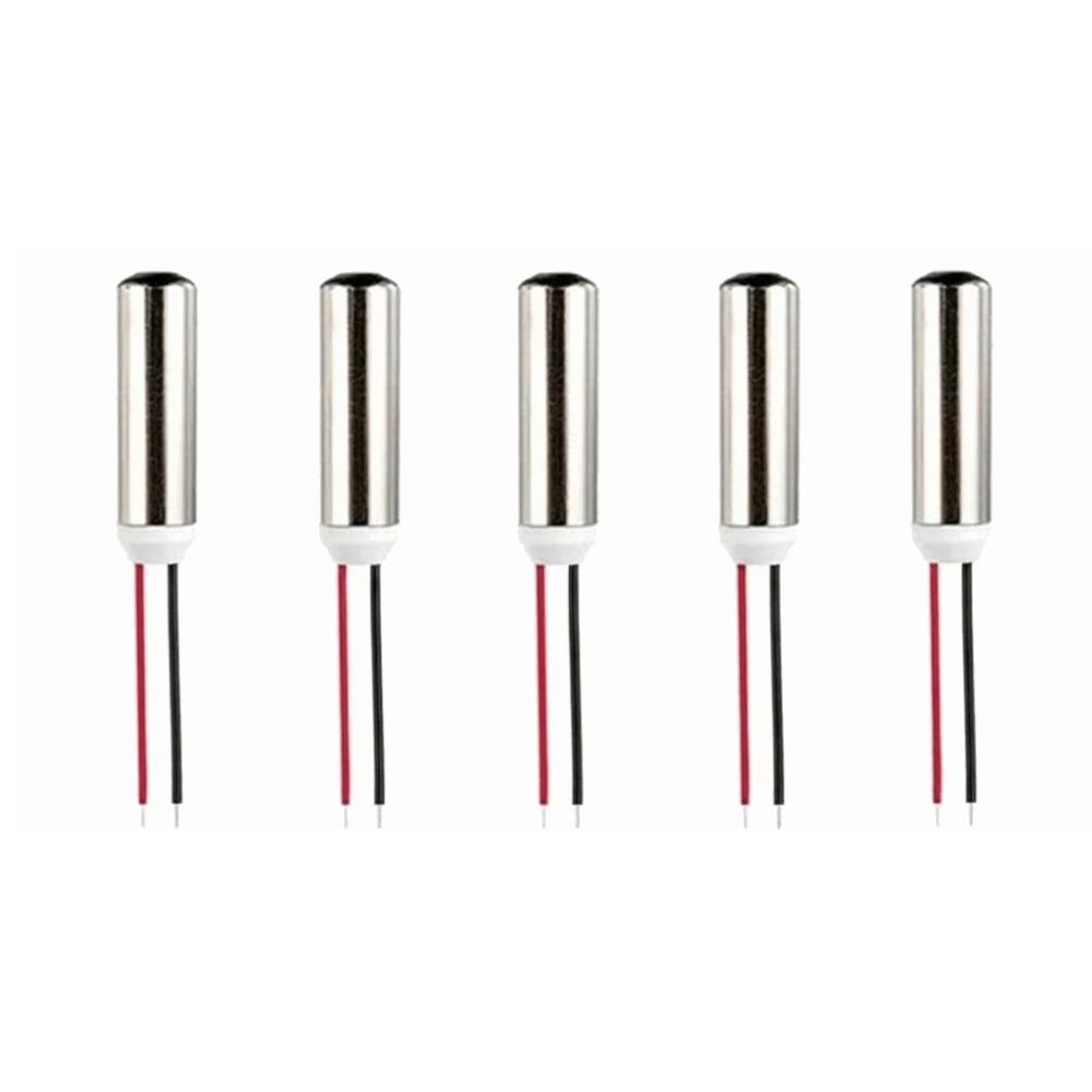 5Pcs Strong Vibration Coreless DC Motor 7mmx25mm Vibrating Engine Cylindrical Vibration Toy