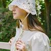 NONLOCAL Strap Paper Knit Bucket Hat - Ivory