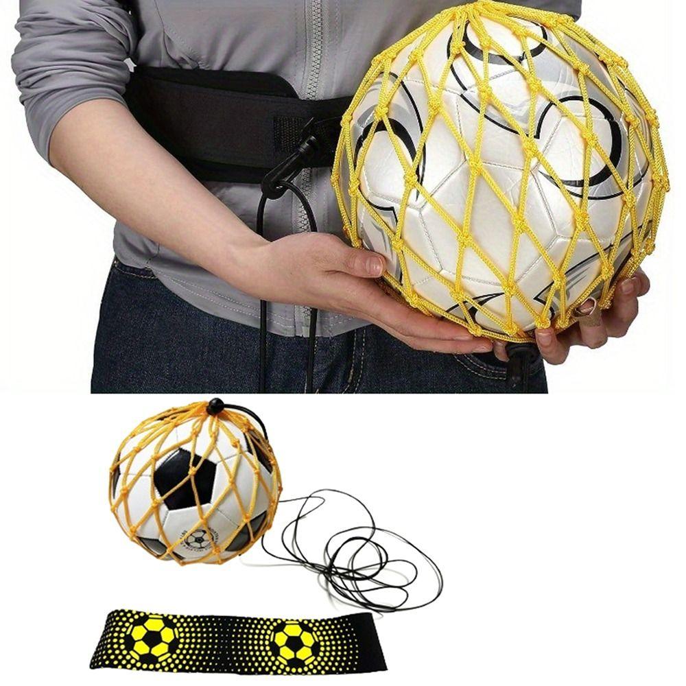 Kicking Soccer Training Juggling Net Bag Mesh Soccer Trainer Belt Ball Control Trainer  Practice