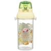 Skater Children's Plastic Water Bottle Clear 480ml One Push Type Kirby Picnic PSB5TR