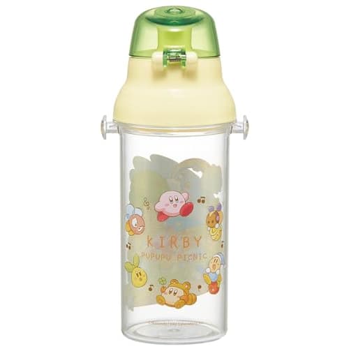 Skater Children's Plastic Water Bottle Clear 480ml One Push Type Kirby Picnic PSB5TR