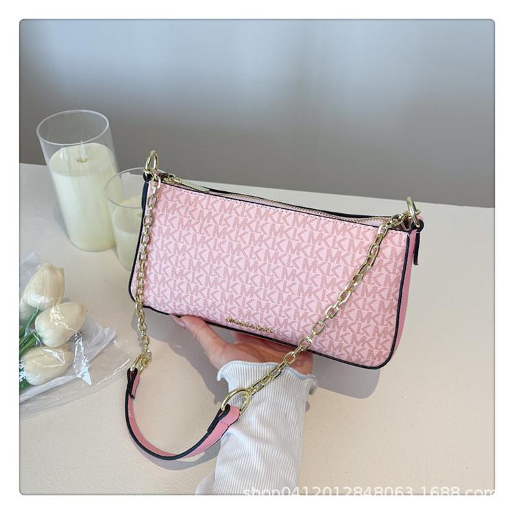 Сумка Женская 2025 Новая Одноплечевая Косая Сумка Портативная Маленькая Квадратная Сумка Премиальная Цепочка Подмышечная Сумка Одноплечевая Сумка Кроссбоди