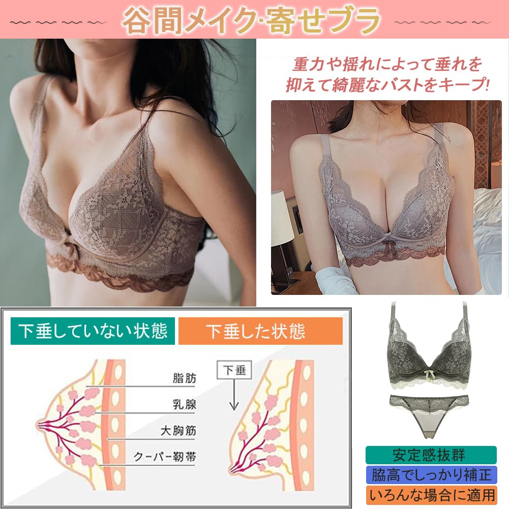 Комплект бюстгальтера и трусиков Olabela Супер декольте Красивая грудь - Бюстгальтер пуш-ап, Увеличение, Мягкий, Удобный,