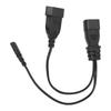 C14 To C7 EU4.0 Y Splitter Power Plug Cord Single IEC 320 C14 Male To C7 EU4.0 Female Splitter