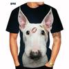 Summer Round Neck Comfortable and Lightweight Short Sleeved Dog Print Fashion T-shirt