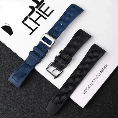 Для IWC Portugal Ремешок Iw390206 Iw390213 Iw390507 Силиконовый ремешок для часов Водонепроницаемый Потостойкий Резиновый ремешок для часов 22 мм Браслет