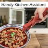 Multi-Purpose Anti-Scald Tool for Bowls, Plates, Pans, Serving as Holder, 2 Counts Hot Plate Gripper, Clip in Kitchen Red & Green.
