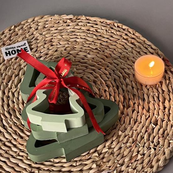 1/3 шт. Силиконовая форма для рождественской елки, сделай сам, ручная работа, полая форма для рождественского украшения, форма для поделок, форма для литья гипса, цемента, эпоксидной смолы