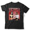 Графичная футболка Victoria Beckham Винтажный стиль Модная футболка Spice Girls Унисекс