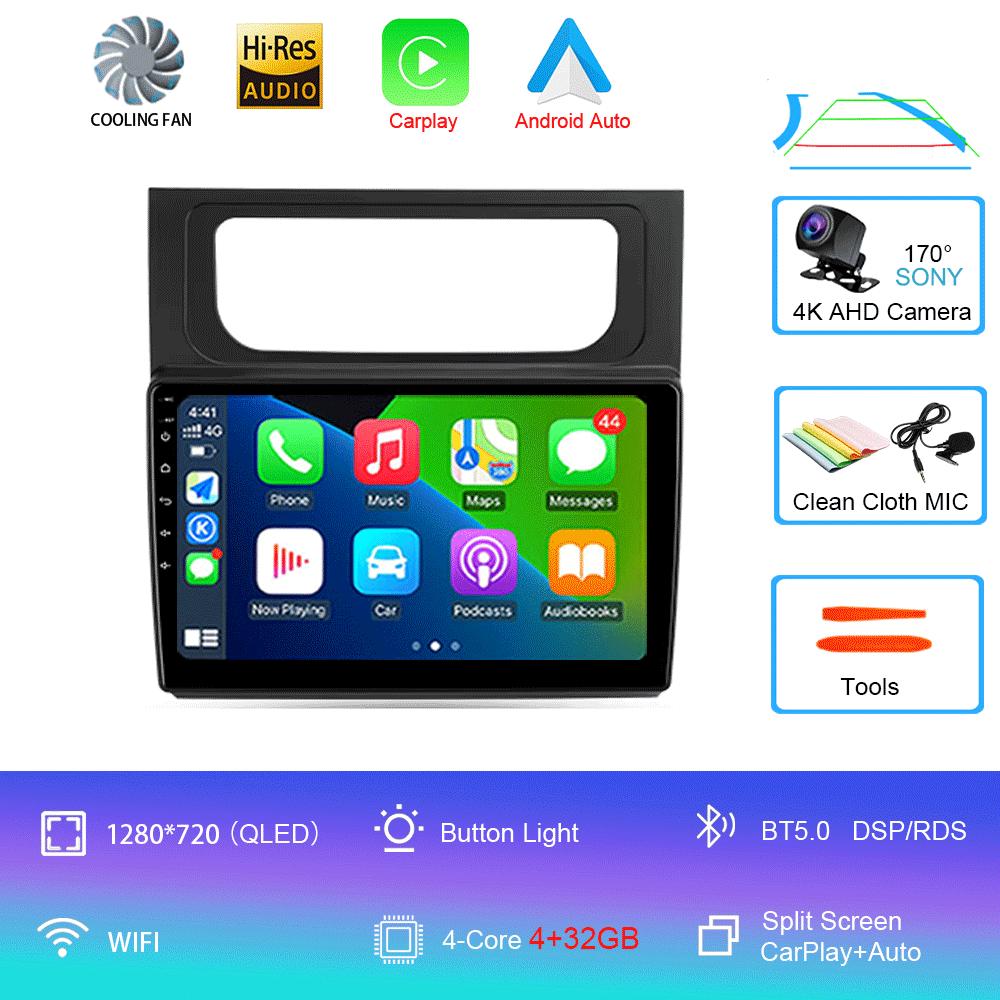 Автомобильное радио Android 14 для VW Volkswagen Touran 2 1T 2010 2011 2012 2013 2014 2015 Беспроводная автоматическая навигация Carplay GPS 4G+WIFI