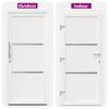Front Door White 98 x 208 cm PVC