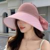 Креативная шаль двойного назначения, бант, шляпа от солнца, уличная дышащая и позволяющая завязать хвостик, шляпа с открытым верхом, защита шеи, шляпа от солнца