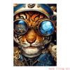 Retro Steampunk Cat Wolf Astronaut Rabbit Poster Art Canvas Painting Funny Animal Tiger Gorilla Poster Living Room Home Decor